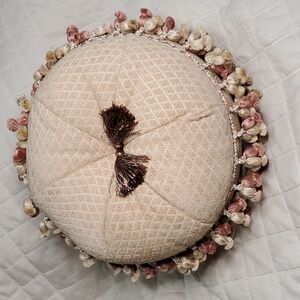 Pom Pom Tassel Throw Pillow Shabby Chic